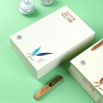 新旭堂茶叶白茶安吉礼盒装绿茶2026新茶春茶特级端午节日送长辈礼物250g