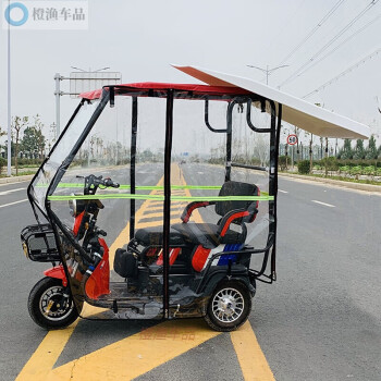 當季新品適用於三輪電動車摩托車擋雨棚小型電動三輪車車棚摺疊愛瑪