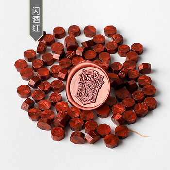 野鸽100粒袋装珠光火漆蜡粒文艺复古火漆印章蜡戳请柬邀请函信封封口