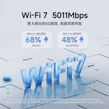 小米（MI）路由器BE5000 【小米手机上网搭档】Wi-Fi7 5000兆级 2.5G网口 双宽带接入 家用路由器
