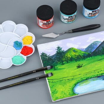 中盛画材 大号梅花调色盘 水粉颜料调色盘/调色盒/调色板/调色碟 水彩水粉丙烯油画美术专用画画