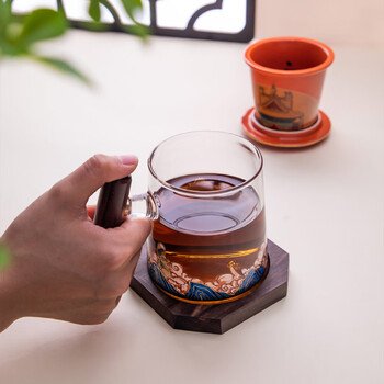 平仄故宫文创泡茶杯茶杯茶水分离杯礼盒带杯垫送领导杯子礼物星辰时光