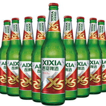 西夏啤酒宁夏西夏啤酒玻璃瓶装 600ml*12瓶 精酿啤酒夺命 啤酒小麦 酒