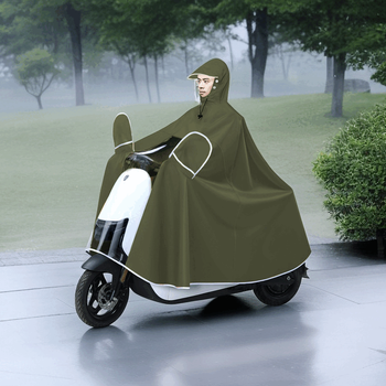 新款正品电动车雨披摩托车防晒防水防雨加厚加大单双人雨衣新款单人军