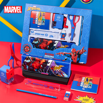迪士尼（Disney）文具套装 小学生文具礼盒 男孩生日礼物学习用品幼儿园一年级文具大礼包 蜘蛛侠DM6049A-4