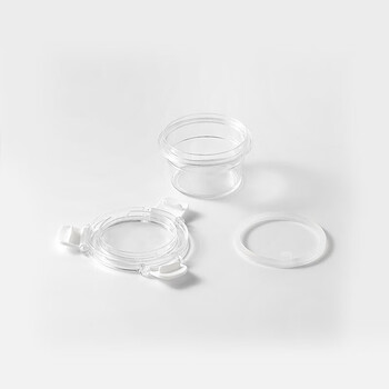 无印良品（MUJI）共聚酯保存容器 圆形 储物罐饭盒食物存储 S 直径90*高49mm 115ml