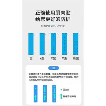 LP预免裁剪运动肌肉贴布膝盖脚踝马拉松羽毛球肌内效胶带7010CK肤色