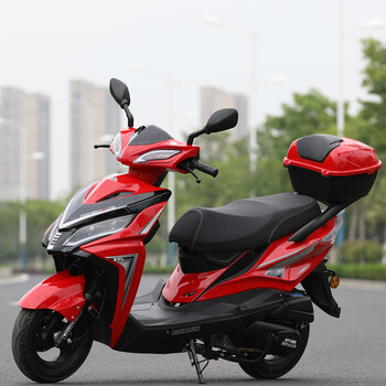 摩托车125cc燃油男女款式通用整车厂家直销可上牌比亚伦牌风行红色含