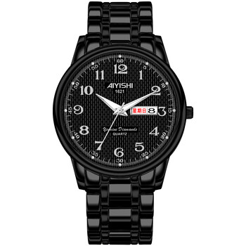 浪琴(royqueen)全自动手表中老男士钢带机械手表时尚运动大数字防水