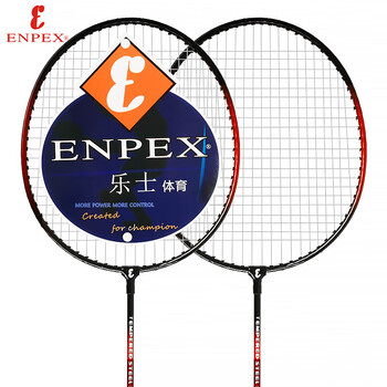 ENPEX乐士 羽毛球拍双拍休闲娱乐初学者737 对拍