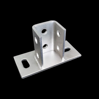 热镀锌c型钢u槽钢抗震光伏支架底座立柱开口免焊接不锈钢牛腿4121