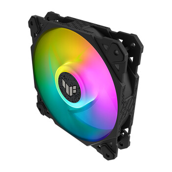 华硕TUF GAMING 侠光 TF120 机箱风扇 ARGB风扇/PWM温控调速/双层LED阵列