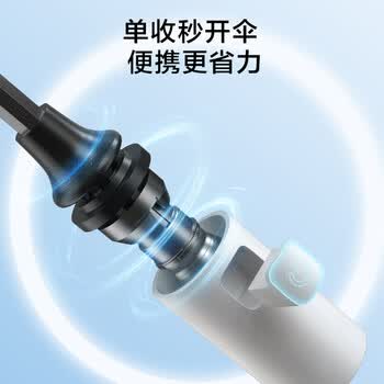 京东京造 小布丁Plus自动遮阳伞防晒防紫外线黑胶太阳伞雨伞暮云21寸97cm