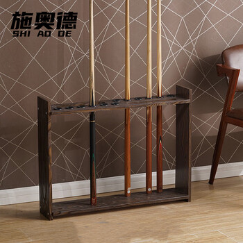 施奥德 台球杆架 12孔落地式台球杆架鱼竿收纳架桌球架杆器立柜杆架