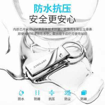 台电（TECLAST）8GB USB2.0 金属U盘 办公移动U盘 招标投标小U盘 防水抗摔迷你型便携车载电脑高速读写优盘