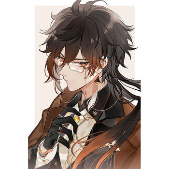 原神刻晴胡桃钟离甘雨魈尤拉琴刻情公子神里游戏超大海报定制005007小