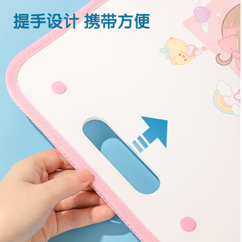 得力（deli）A4/7格竖版风琴包 学生试卷收纳袋大容量分层分类手提便携科目袋补习袋 小学初高中颜色随机 PM313