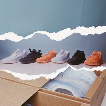 350v2黏土火山橙冰蓝雾霾棕镂空网纱椰子跑步鞋350v2高版本36