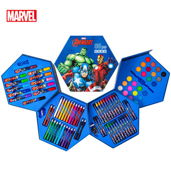 迪士尼(Disney)绘画文具套装水彩笔蜡笔彩铅画画礼盒儿童生日礼物幼儿园小学生男生礼品 漫威DM29412A 迪士尼(Disney)绘画文具套装水彩笔蜡笔彩铅画画礼盒儿童生日礼物幼儿园小学生男生礼品 漫威DM29412A