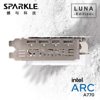 撼与SPARKLE撼与科技 大鹏系列游戏显卡 Intel Arc A770 白色双槽双风扇 16GD6