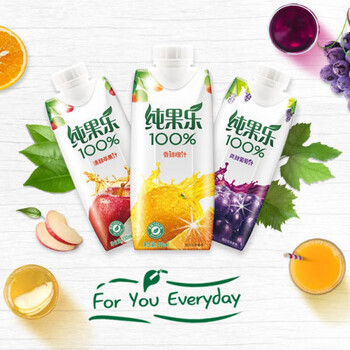 纯果乐tropicana果汁 330ml橙汁苹果汁葡萄汁整箱饮品 拼口味*12瓶