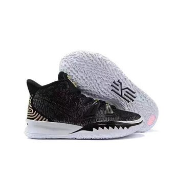 7代篮球鞋kyrie欧文7实战耐磨防滑减震男女款气垫鞋 黑金_前掌zoom