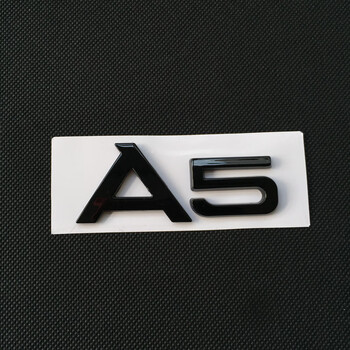 一汽奥迪a3a5a4a6改装黑色车标354045tfsi排量标q3q5q7数字后尾标 a5