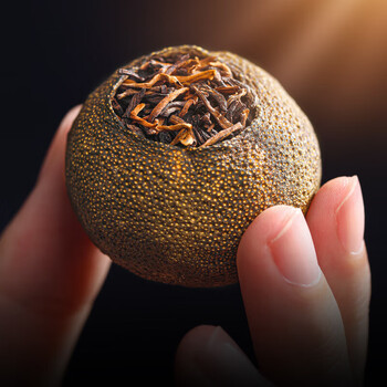 采茶伯正宗真新会小青柑普洱茶500g生晒陈皮普洱熟茶叶送礼盒送长辈领导