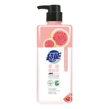 超能肖战同款果蔬餐具净750g*1瓶 强去油 APG果蔬奶瓶安心洗 颜色随机