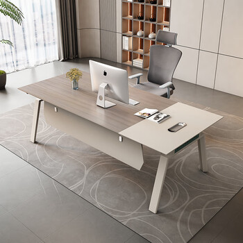 森菲亚 办公桌老板桌简约现代时尚经理桌办公室单人领导主管桌 森菲亚 办公桌老板桌简约现代时尚经理桌办公室单人领导主管桌