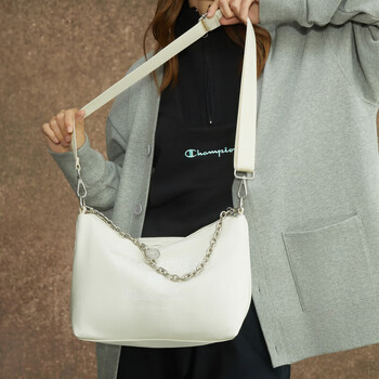 Champion冠军单肩包25秋冬新款幸运饼干休闲斜挎包潮流 米白 均码