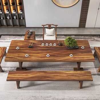 2米胡桃木茶桌单桌【图片 价格 品牌 报价】-京东