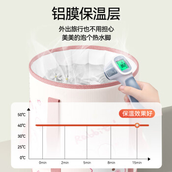 妙然可折叠泡脚桶折叠泡脚袋保温过膝洗脚盆便携式洗脚桶泡脚盆儿童
