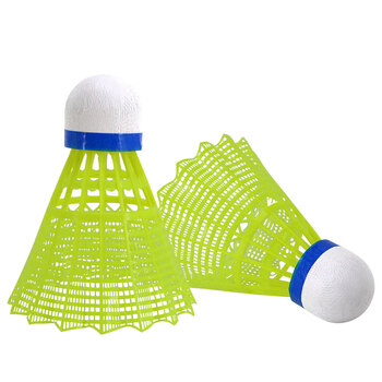 启傲(QIAO)尼龙羽毛球耐打王训练练习比赛台纤塑料球3只装K388黄色