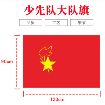 少先队旗 中国少年先锋队旗 大中小队旗手拿 小学生学校活动 大队旗