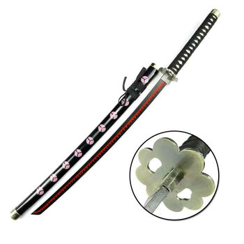 【海賊王】【黒刀秋水】 武具　刀装具　日本刀　模造刀 居合刀 ワンピース】【黒刀秋水】 武具 刀装具 日本刀 模造刀 居合刀
