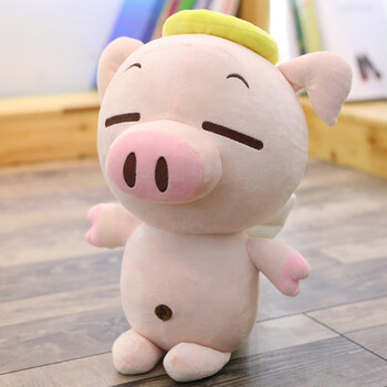 可爱天使猪抱枕毛衣小猪毛绒公仔布娃娃玩偶女生生日礼物送孩子的礼物