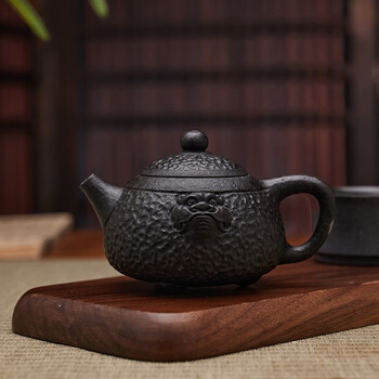 手工兽首立方泡茶壶功夫茶具石壶 兽首立方-冰碛岩-220ml【图片 价格