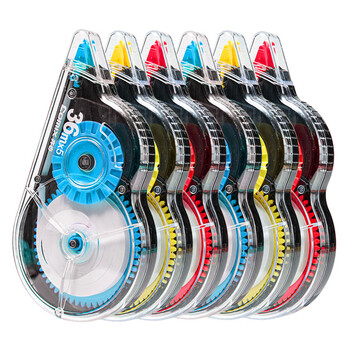 齐心（COMIX）216米修正带 36m*6涂改带 学生改正带涂改带 强遮盖大容量顺滑不断带