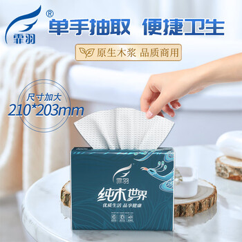 霏羽擦手纸商用1层200抽*20包檫手纸抽取式酒店卫生间 厨房用纸 CS025