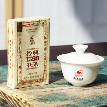 泾渭茯茶黑茶 过节礼品 咸阳茯茶 陕西特产 金花茯砖茶 经典1368 150g 泾渭茯茶黑茶 过节礼品 咸阳茯茶 陕西特产 金花茯砖茶 经典1368 150g