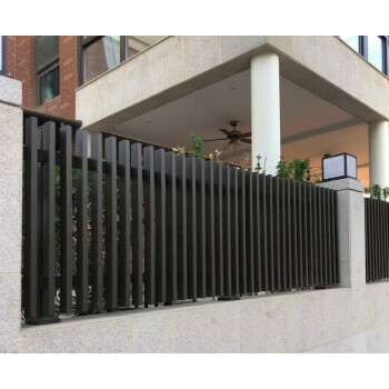 德骊嘉铝艺护栏新中式铝合金围栏现代简约焊接铝栏杆室外别墅阳台防护