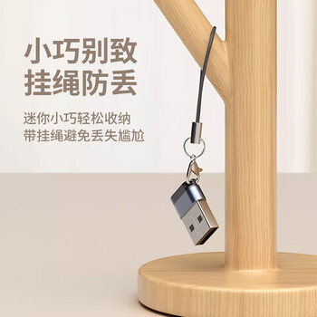 飞利浦（PHILIPS）USB转Type-C转接头电脑USB公转USB-C母接口充电数据连接线转换器适用华为耳机笔记本小米手机