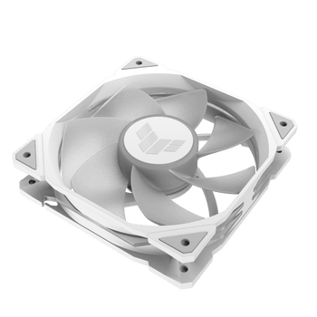 华硕TUF GAMING TR120 雷光 白色机箱反叶风扇 ARGB风扇/PWM温控调速/双层LED阵列/28mm厚扇
