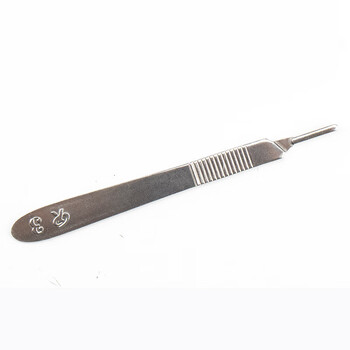 海斯迪克 不锈钢刀柄3号刻刀解剖刀柄手机贴膜修边工具 3#通用刀柄(2个起售) 海斯迪克 不锈钢刀柄3号刻刀解剖刀柄手机贴膜修边工具 3#通用刀柄(2个起售)