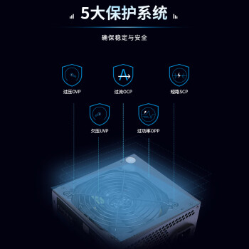 大水牛（BUBALUS）额定500W 劲强500台式电脑主机电源（主动式PFC/12CM风扇/智能温控/支持背线/宽幅电压）