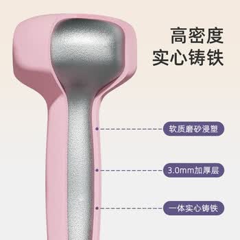 乐系（lexi）哑铃浸塑男士女士家用健身肌肉练手臂塑形健身器材 灰蓝色4kg*2只