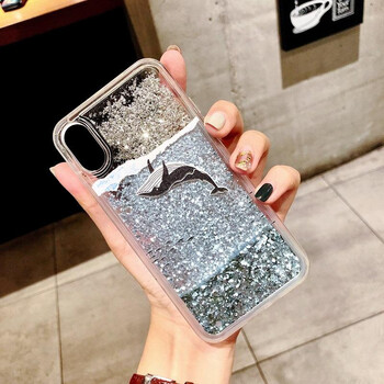 小雪人 降温散热水冷手机壳液体流沙ins风网红苹果6s plus/7/iphone8x