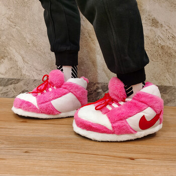 鹿凌青aj棉拖鞋情侣冬天aj胖胖面包a锥椰子毛毛绒室内保暖棉拖鞋aj1