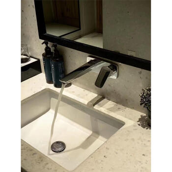 汉斯格雅(hansgrohe)汉斯格雅梦迪诗双孔单把面盆冷热水龙头暗装入墙